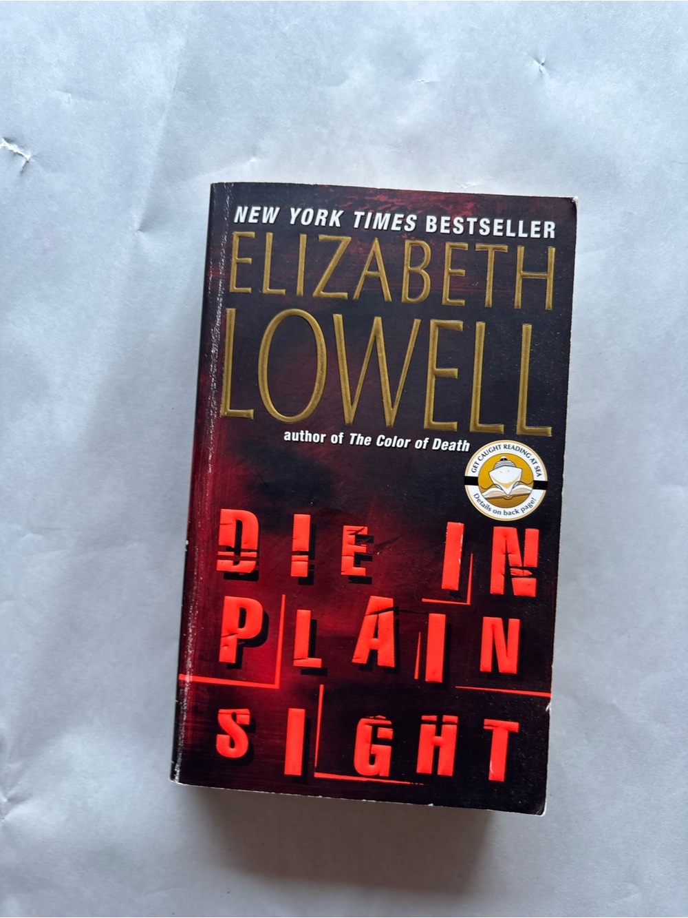Elizabeth Lowell Die in Plain Sight Paperback Novel HarperTorch Murder Fiction